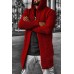 Men's Cardigan Solid Color Hooded High Collar Cardigan