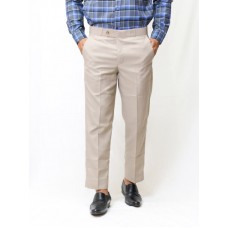 Wrinkle-Free Trousers for Men 100% Cotton Off White