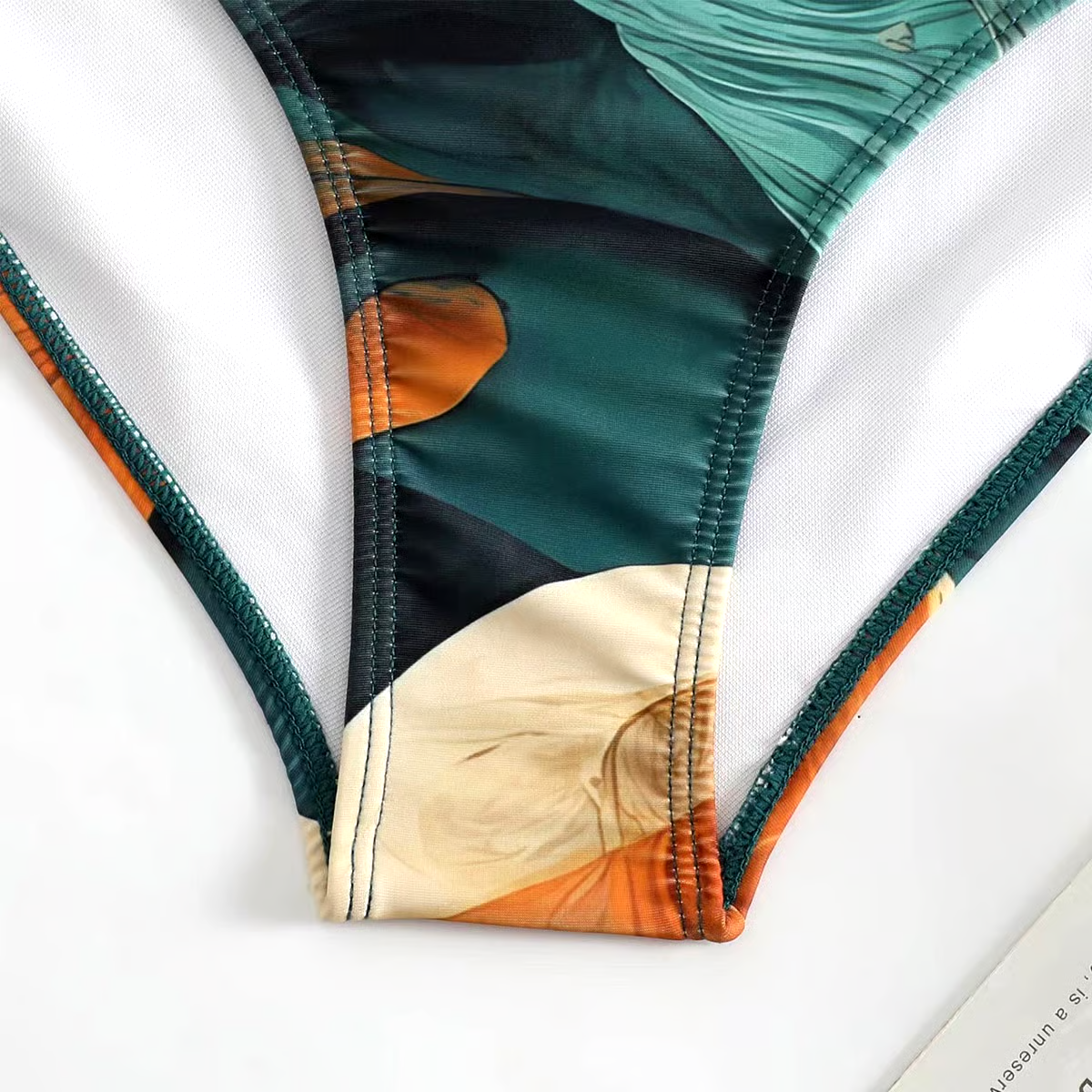 One Shoulder Chiffon Swimsuit Set One Shoulder Chiffon Swimsuit Set