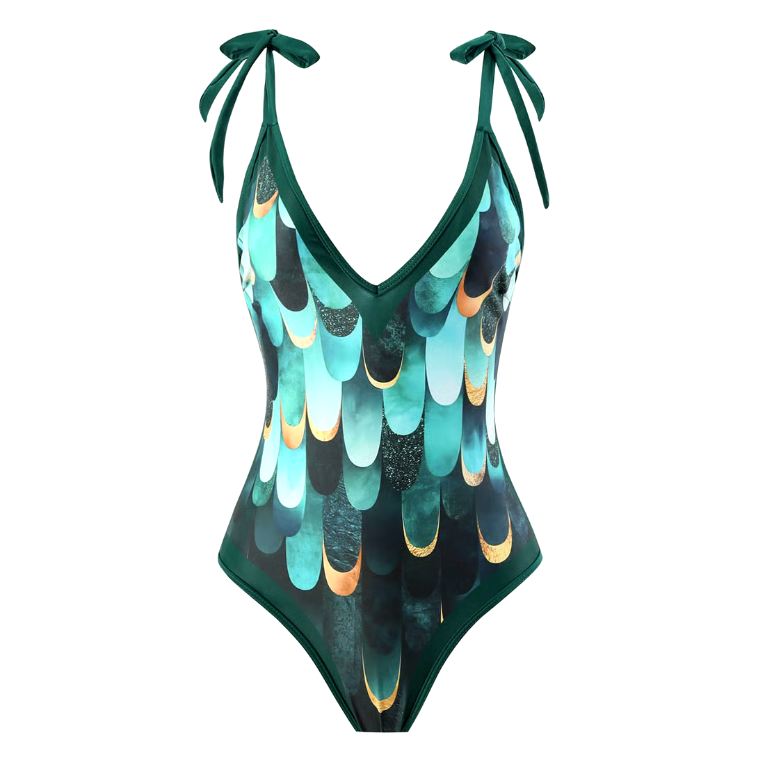 Green Gradient Swimsuit Set Green Gradient Swimsuit Set