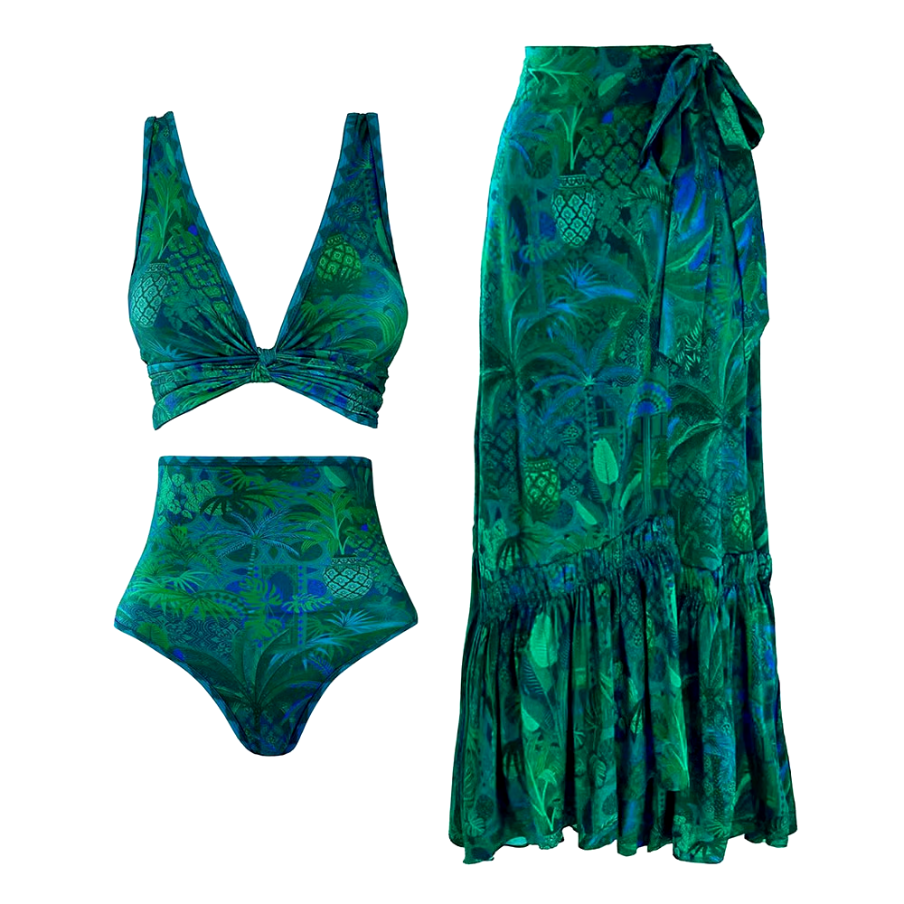 Double-Sided Printing Swimsuit Set Double-Sided Printing Swimsuit Set