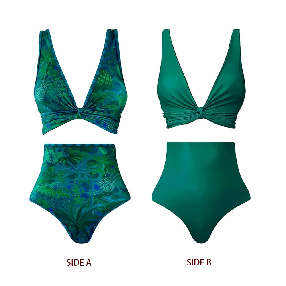 Double-Sided Printing Swimsuit Set Double-Sided Printing Swimsuit Set