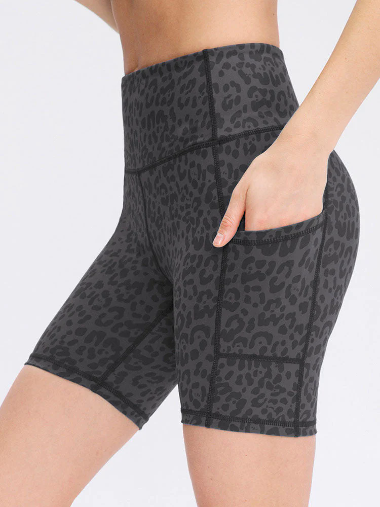 Pocket Stretch Quick-dry Dark Gray Yoga Shorts Pocket Stretch Quick-dry Dark Gray Yoga Shorts